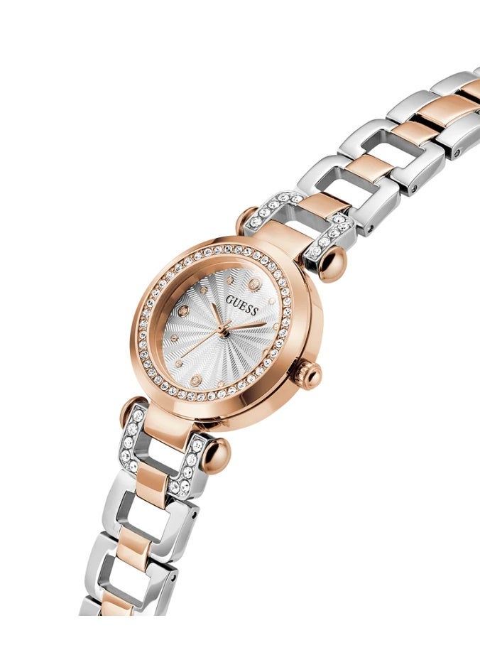 Guess Women's  Rose Gold Tone Case Silver Dial Quartz Watch GW0869L2 - Image 4